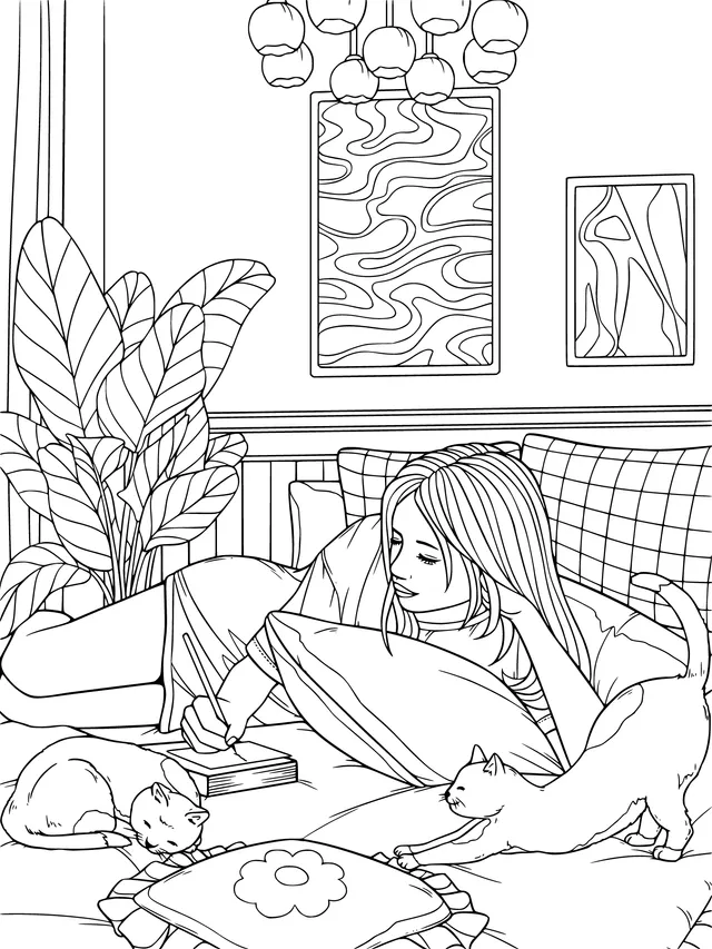 A Cozy Indoor Relaxing Time