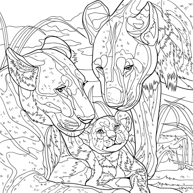 Lion Family