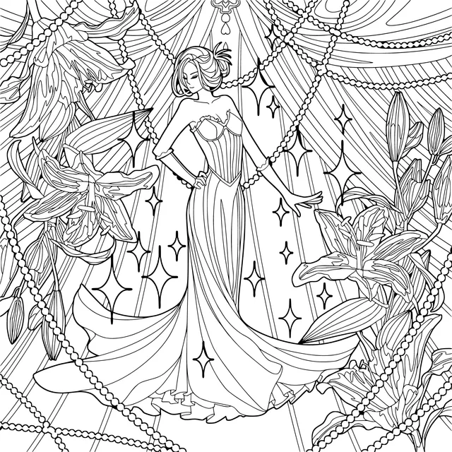 Lady in a Gorgeous Gown