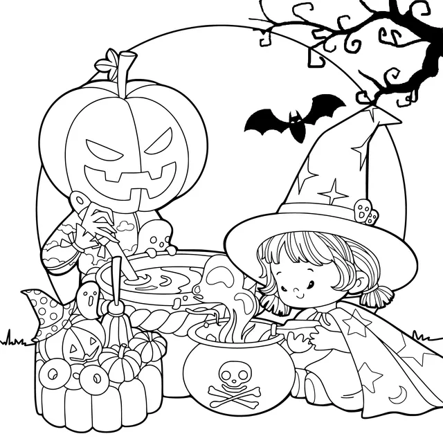 A Little Witch on Halloween