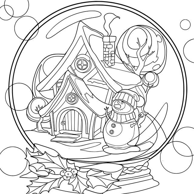Christmas Snow - scene Snow Globe