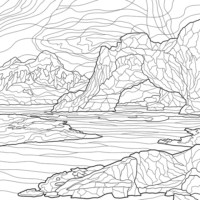 Polar Glacier Landscape