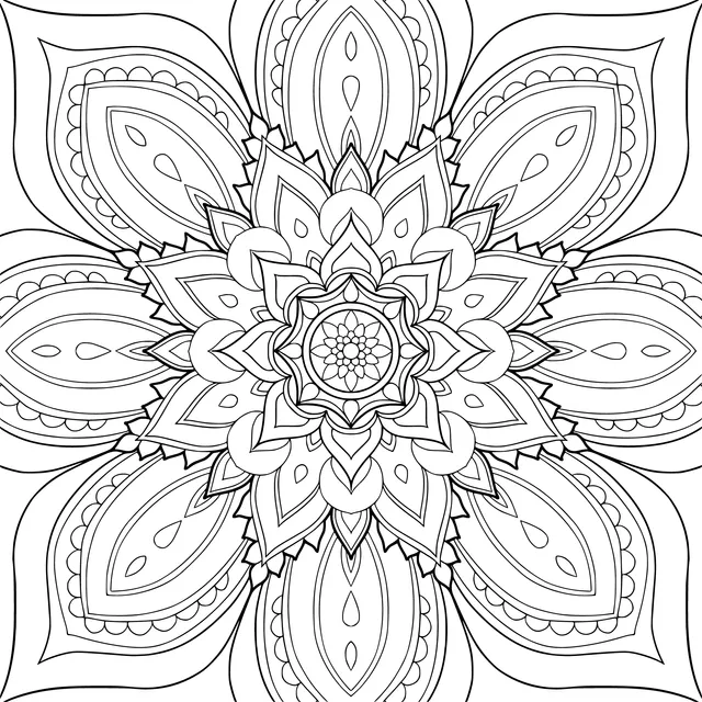 Green Mandala Pattern Ornament
