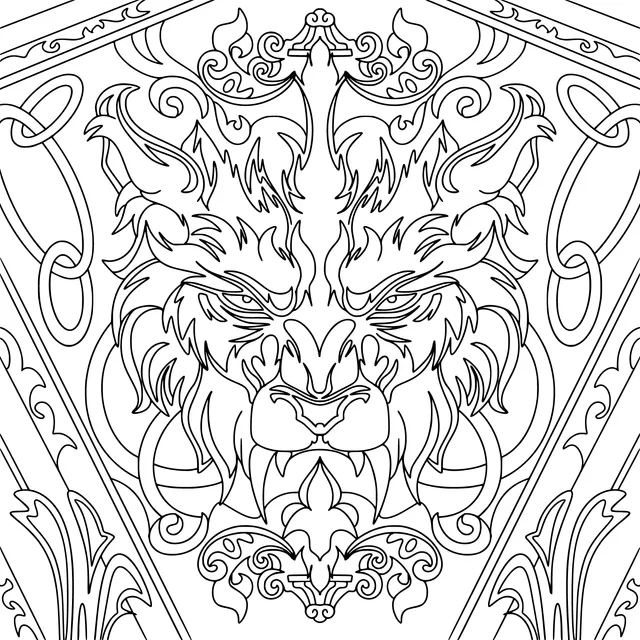 Gorgeous Lion Pattern