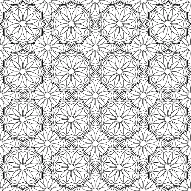 Colorful Floral Geometric Pattern