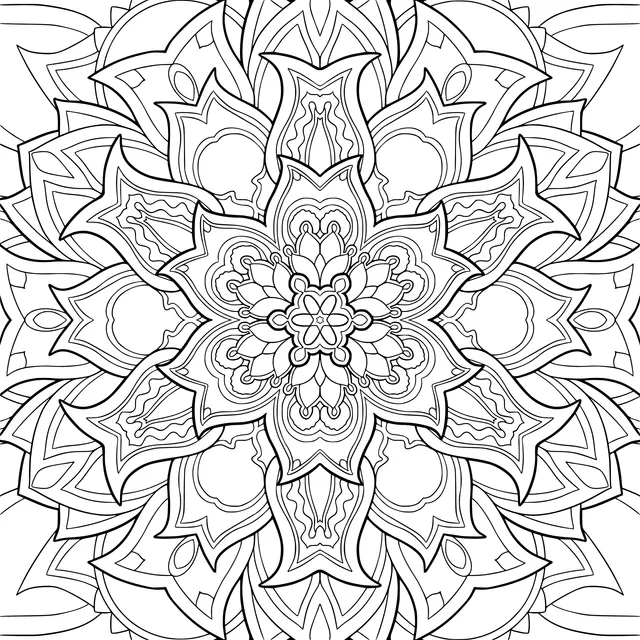 Turquoise mandala pattern