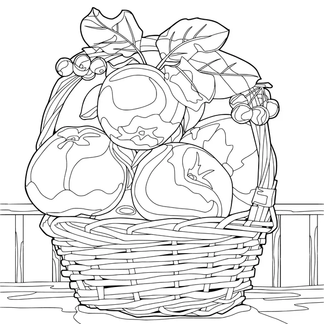 Basket full of fruits