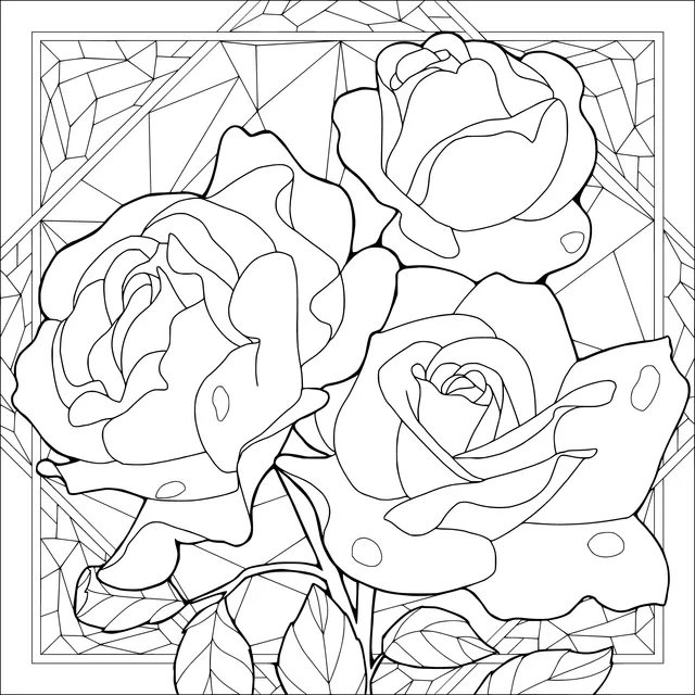Painted Roses