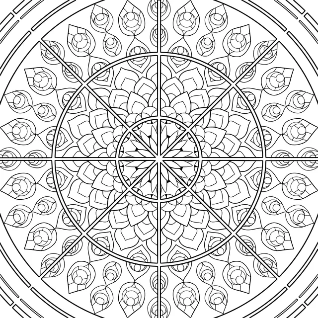 Colorful Geometric Mandala Pattern