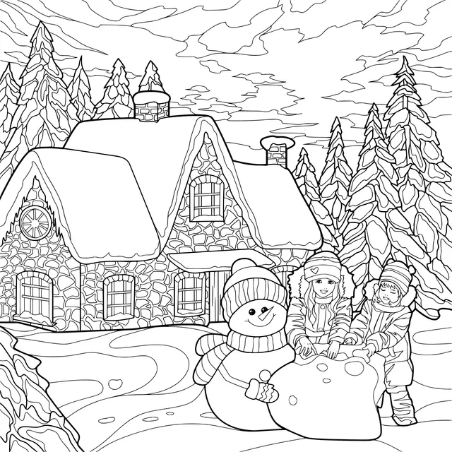 Joyful Snowman - making Time in Winter