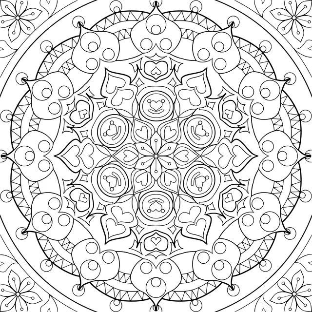 Exquisite Green Mandala Pattern