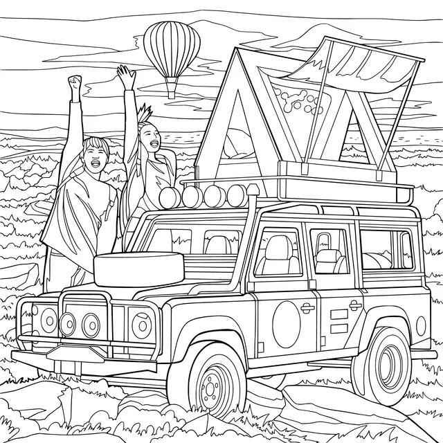 Happy Time of Camping in the Wilderness