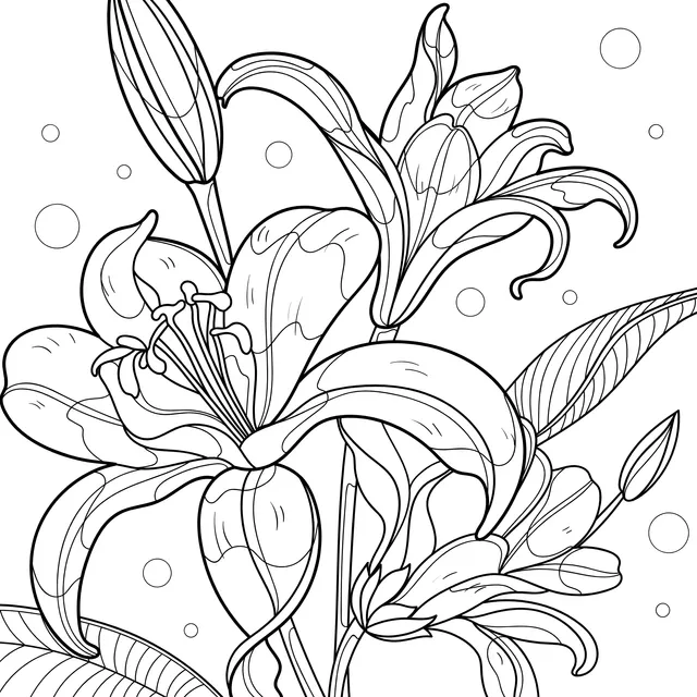 Lilies in the Night Sky