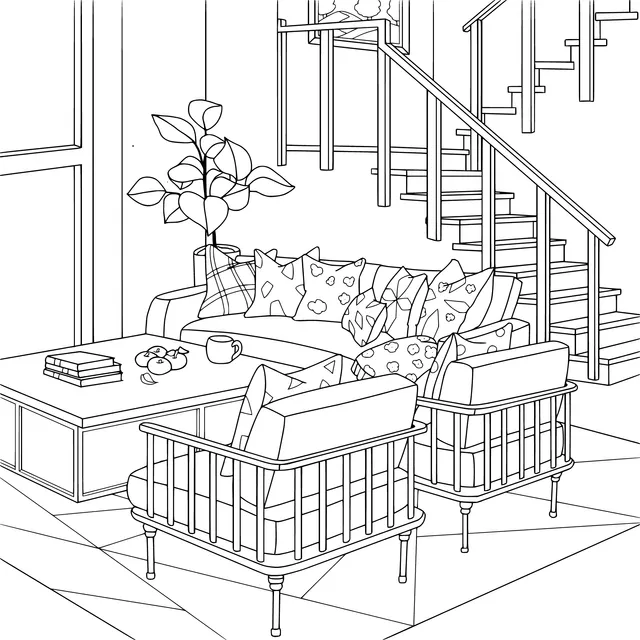 A cozy corner of the living - room