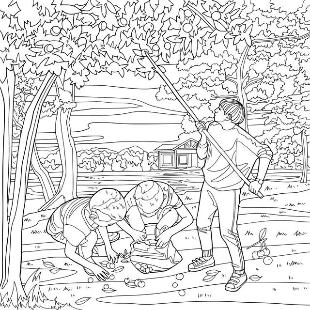 Picking Time in the Orchard
