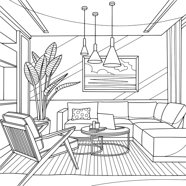 Modern - style Living Room