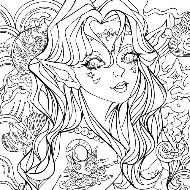 Fantasy Underwater Elf - like Girl