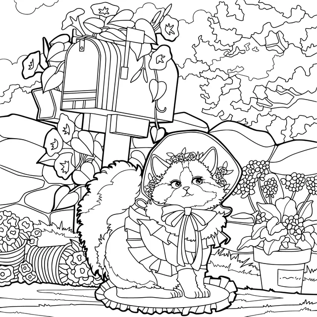 A Cat in Beautiful Attire