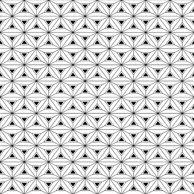 Colorful Triangular Geometric Pattern