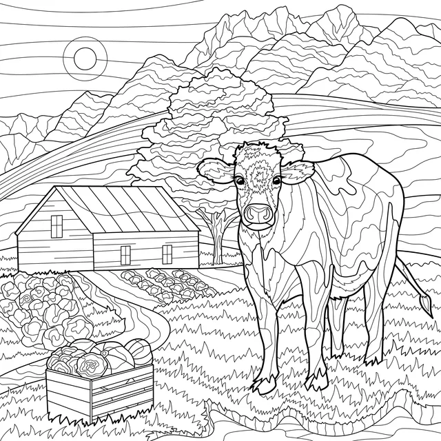 Idyllic pastoral scenery