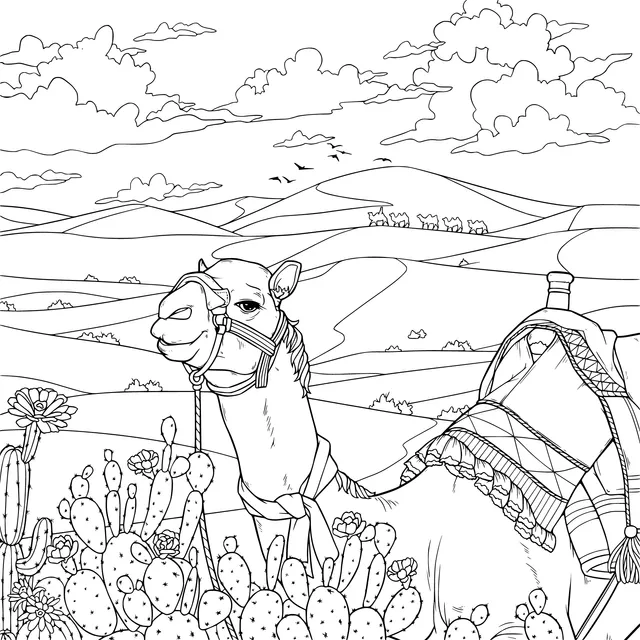 Camel in the Desert