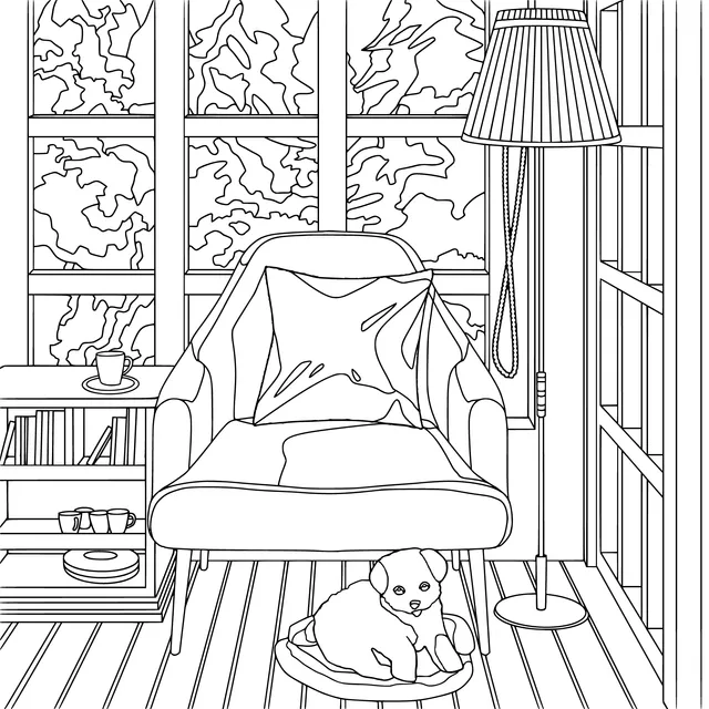 A Cozy Indoor Resting Nook