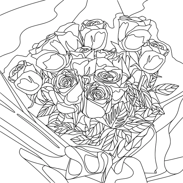 A bunch of blue roses