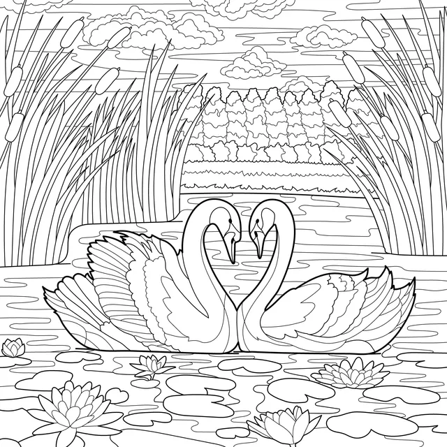 Swan Partners on the Lake