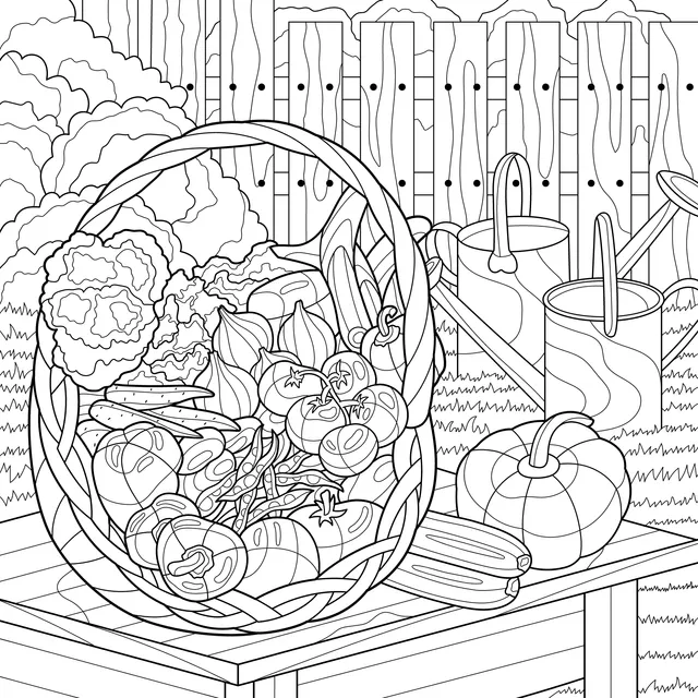 Basket full of vegetables
