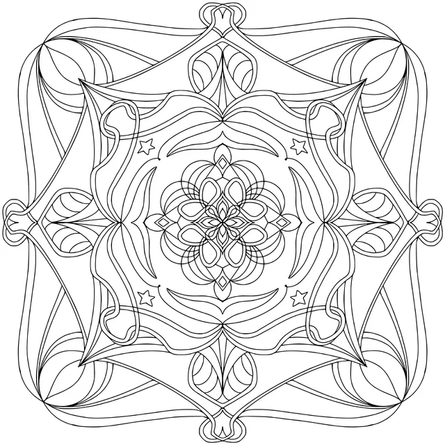 Colorful Geometric Mandala Pattern
