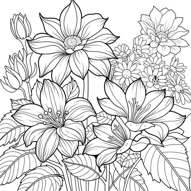 Colorful Flower Illustration