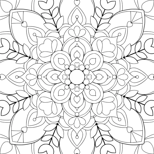 Colorful Floral Mandala Pattern