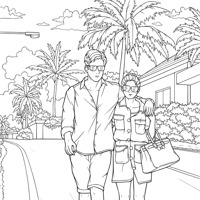 Lovers Strolling
