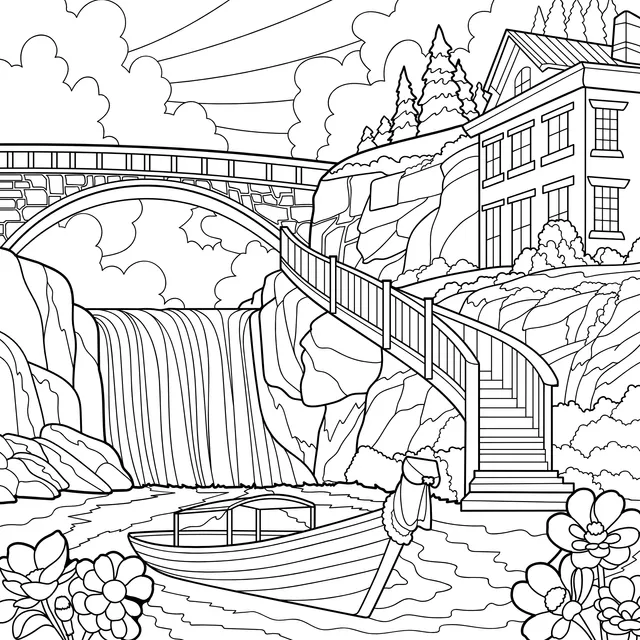 Beautiful Scenery by the River