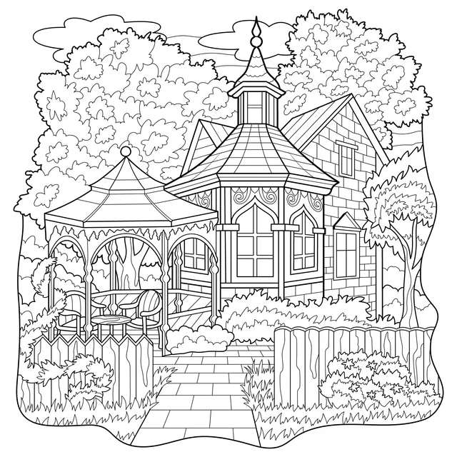 Courtyard Cottage with Gazebo