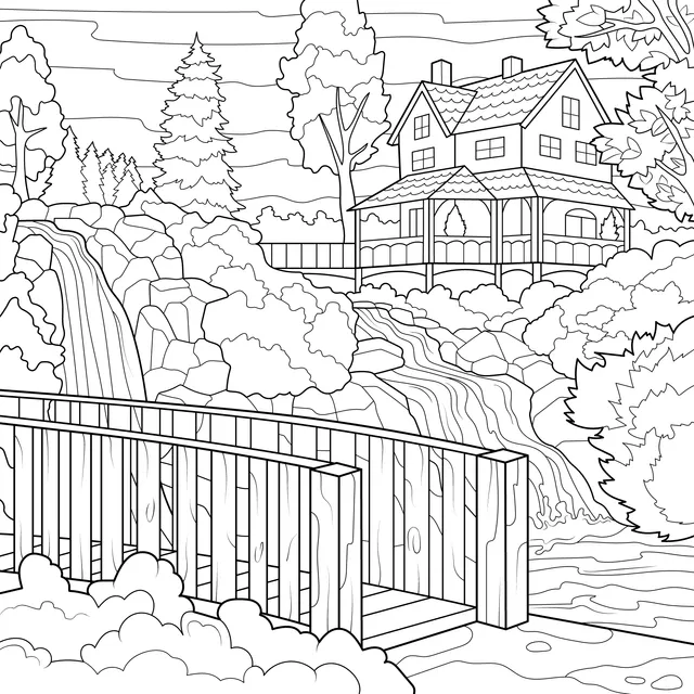 Cozy Cottage by the Waterfall