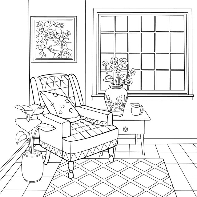 Cozy indoor corner