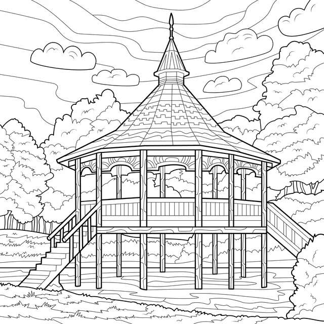 Pavilion by the Lake