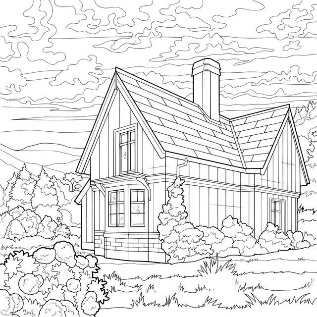 Wooden House in the Countryside
