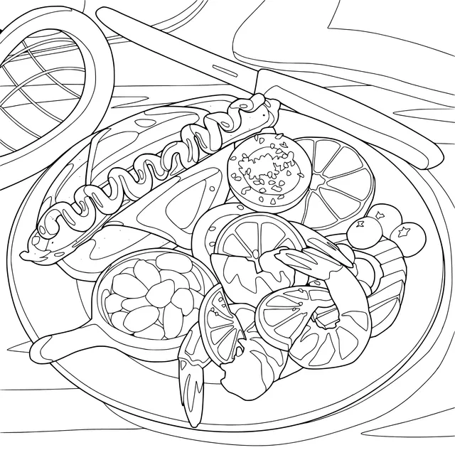 A Plentiful Food Platter