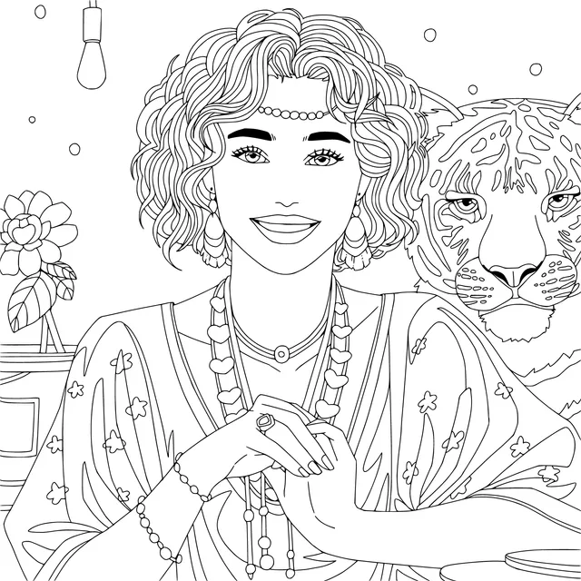 Woman with a Tiger