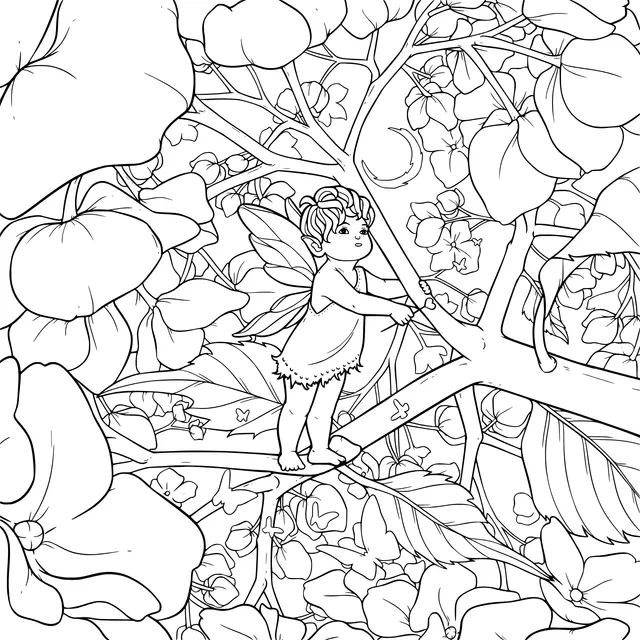 A Fairy in the Flower丛