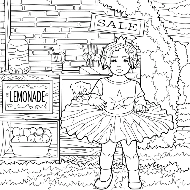 Little Princess Selling Lemonade