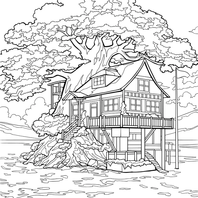 Tree - house by the Lake