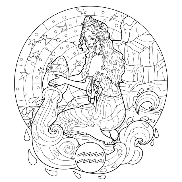 Aquarius Fairy Illustration