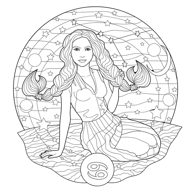 Leo - girl illustration