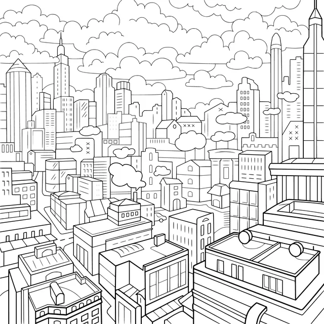 Colorful Cityscape