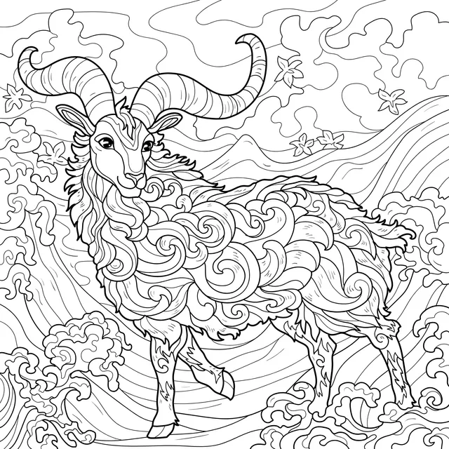 Goat in the Waves