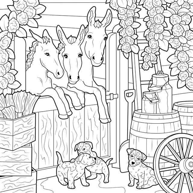 Animals in the Stable