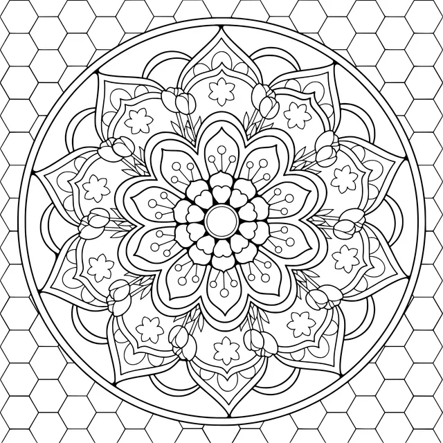 Colorful Floral Mandala Pattern